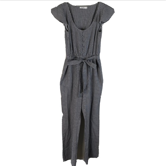 Mod Ref | Pants & Jumpsuits | Mod Ref Gingham Spring Black White Cap ...